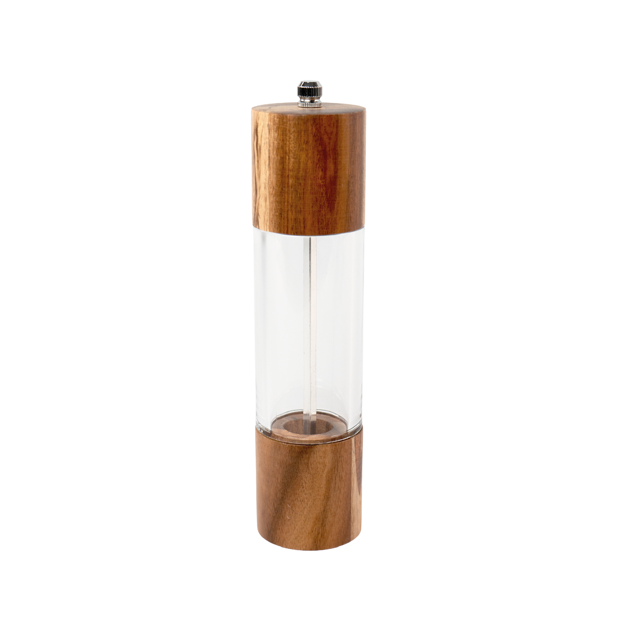 Molinillo acacia y acrilico 20 cm 