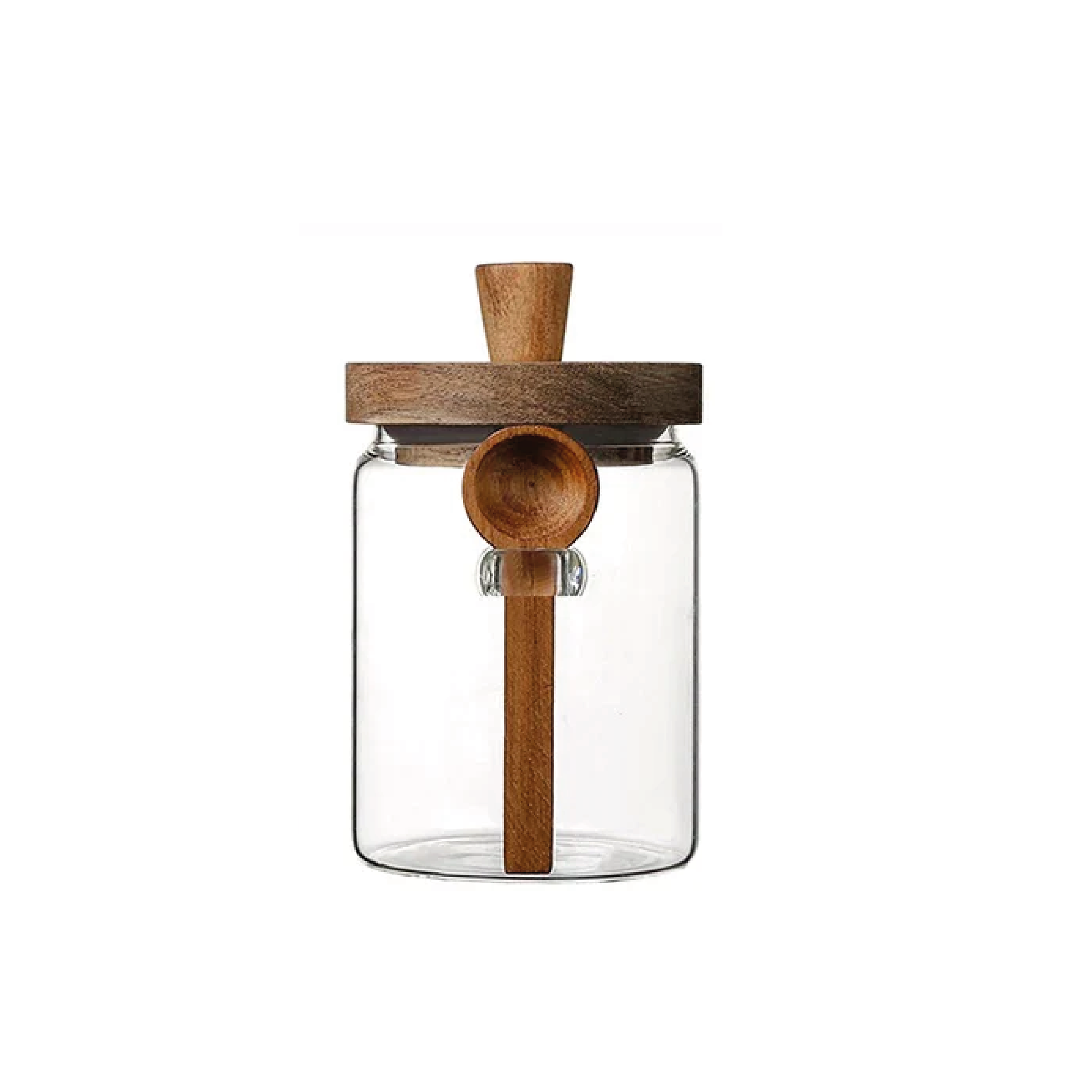 Frasco acacia c/cuachara 650 ml 