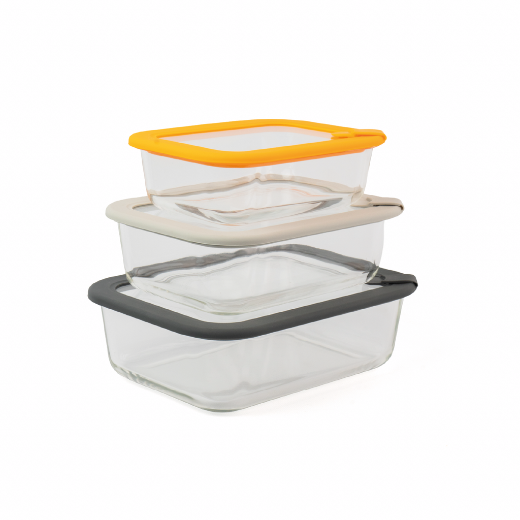 Combo contenedor c/tapa 640/1050/1520 ml