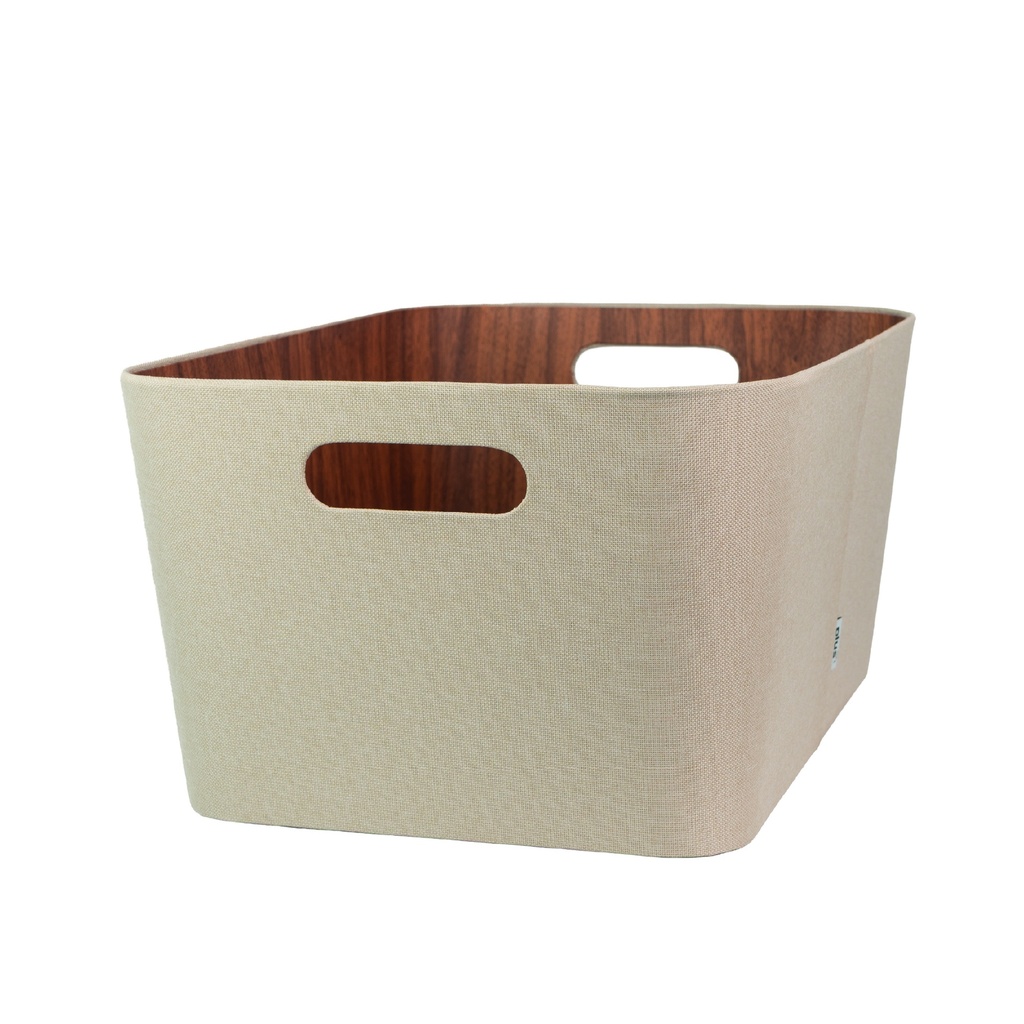Organizador multiuso crema 30x41x20 cm