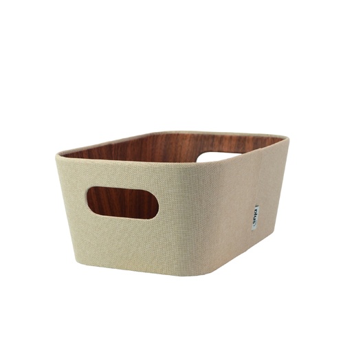 [105906] Organizador multiuso crema 26x18x11 cm