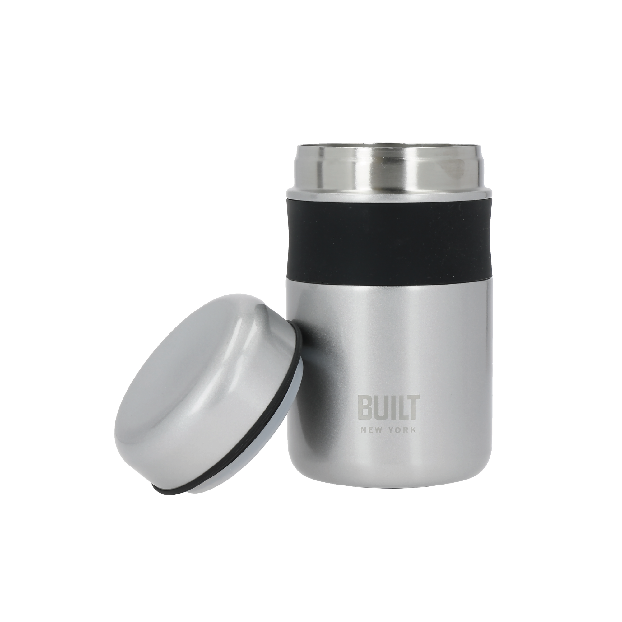 [BLT10160] Termo p/alimentos 490 ml plat/negro BLT (BLTJAR490SIL)