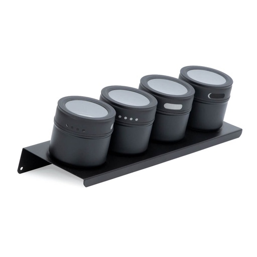[1212] Especieros con iman x 4 Negro 