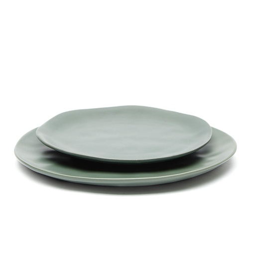 [9549] Plato cerámica verde 20 cm