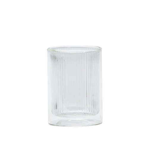 [1024] Vasito doble vidrio stripes 250ml