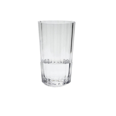 [6201] Vaso largo acrilico facetado 750 cc diam