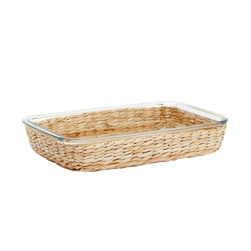 [5303] Fuente rect c/canasta yute 35x20x5.5 2.2L